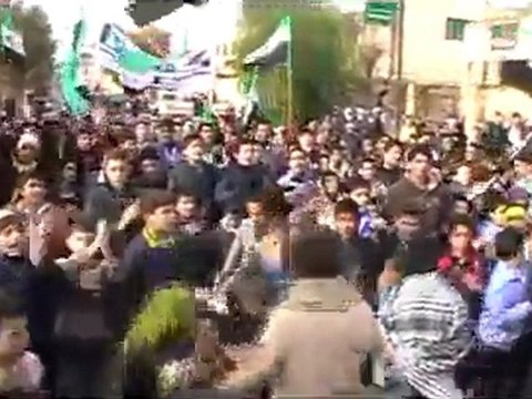 فري برس حماة كفرزيتا المحتلة مظاهرة صباحية 8 1 2012