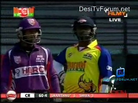 Bengal Tigers vs Chennai Rhinos - Chennai Rhinos Inning Ov09-10