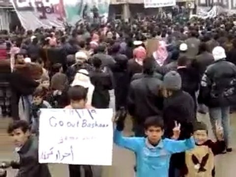 فري برس حماة كرناز مظاهرة صباحية حاشدة 9 1 2012