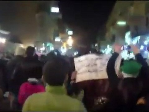 فري برس ديرالزور مظاهرة مسائية شارع التكايا باحلى الهتافات 8 1 2012