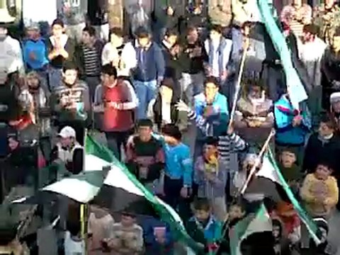 فري برس اللاذقية الحفة مظاهرة ردا على الخطاب الحفة تحييي قراها 10 1 2012