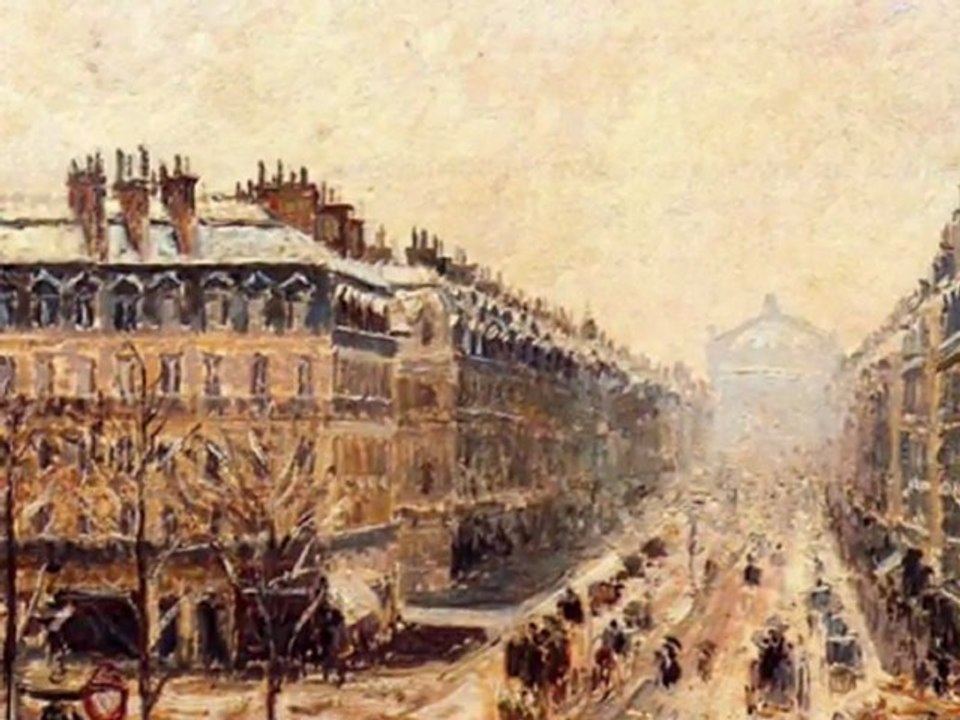 Jean louis Murat & Camille Pissarro Avenue de l'Opera, Snow Effect live 2004