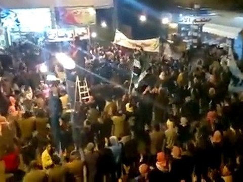 فري برس حلب مارع مسائية الرد على الخطاب 10 1 2012 ج2