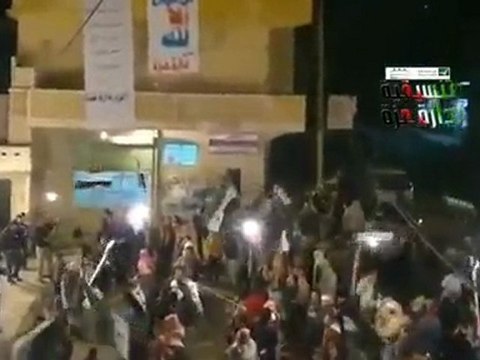 فري برس حلب دارة عزة مظاهرة الرد على الخطاب 10 ـ 1 ـ 2012