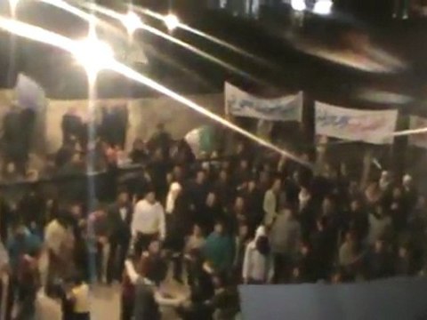 فري برس ريف حلب بيانون مظاهرة ردا على الخطاب الوقح والتافه 10 1 2012