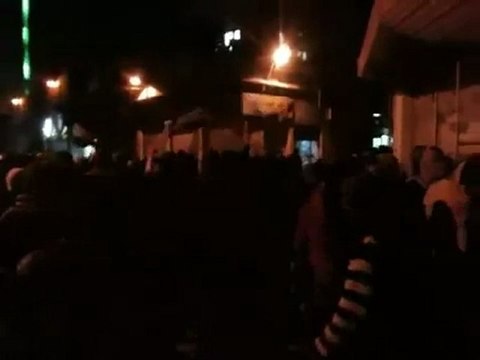 فري برس مظاهرة مسائية دمشق جوبر 10 1 2012 ج3