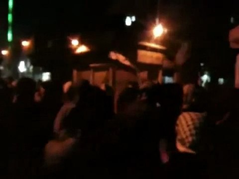 فري برس مظاهرة مسائية دمشق جوبر 10 1 2012 ج4
