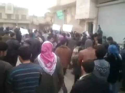 فري برس حلب الأتارب ردا على الخطاب 10 1 2012 ج1