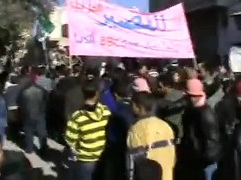 فري برس حمص القصير رد بالصرامي على الخطاب 10 1 2012
