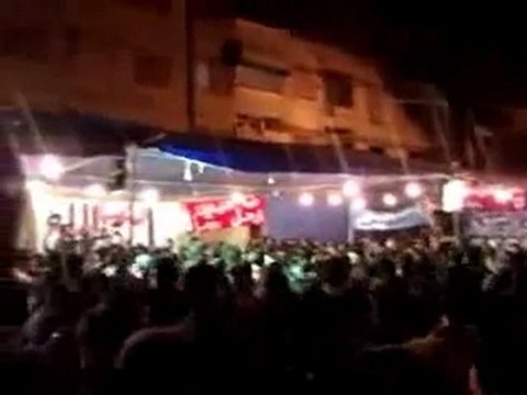فري برس ريف دمشق دوما مظاهرة مسائية في مجلس عزاء الشهداء 1 11 2012 ج2