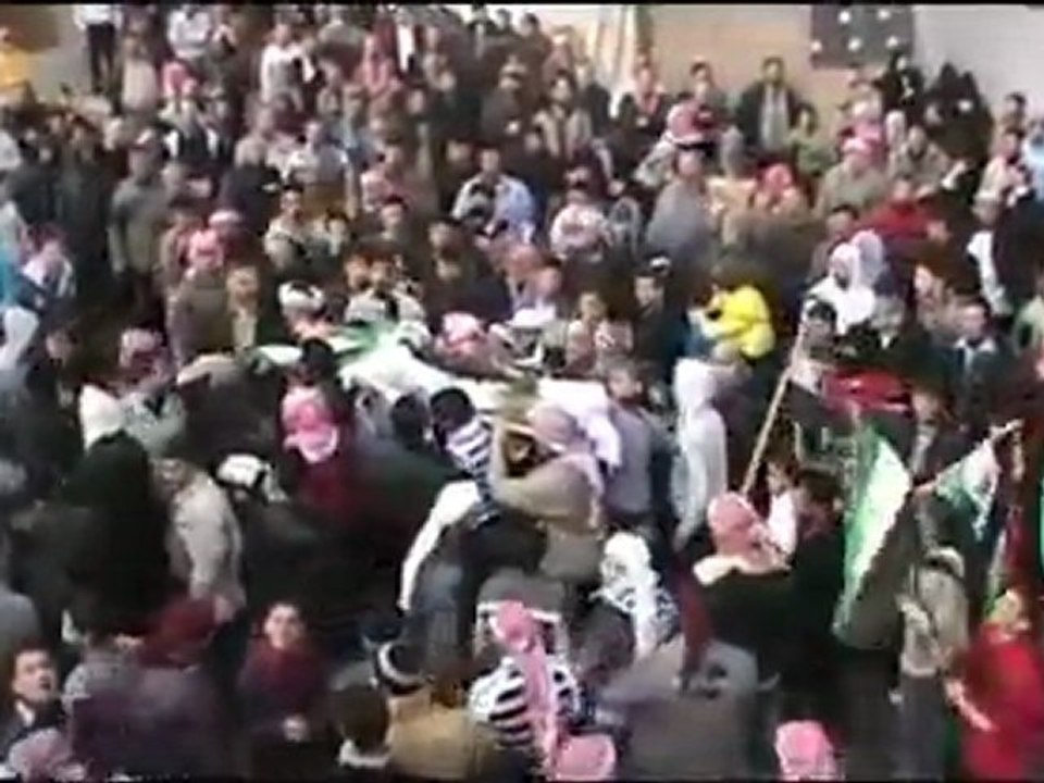 فري برس   تشييع الشهيد مهند جمال 12 1 2012