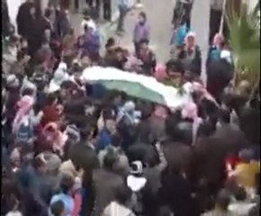 فري برس   حماة حي الحميدية تشييع الشهيد محمد كربجها 12 1 2012