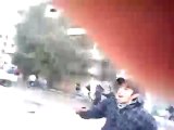 فري برس   حماة   هجوم الشبيحة على مظاهرة القصور   الجيش الحر 13 1 2012