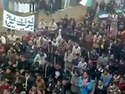 فري برس حماة بريديج مظاهرة حاشدة جمعة دعم الجيش الحر 13 1 2012