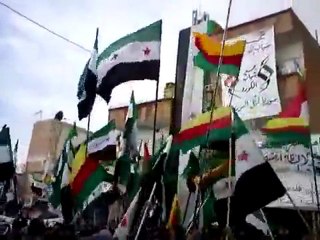 فري برس   ثوار القامشلي جمعة دعم الجيش الحر 13 1 2012 ج2