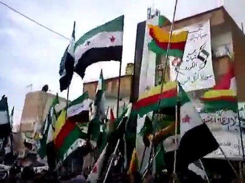 فري برس ثوار القامشلي جمعة دعم الجيش الحر 13 1 2012 ج2