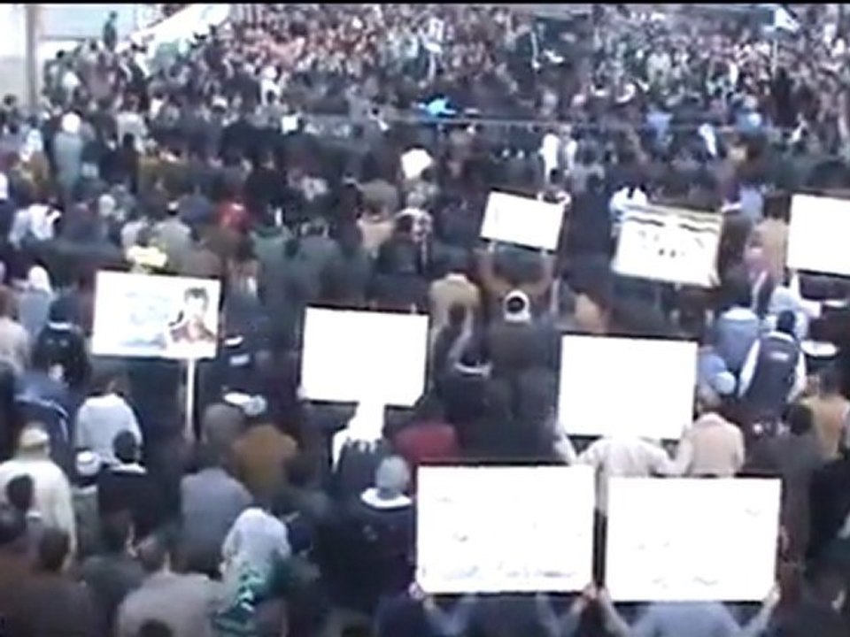 فري برس   ريف دمشق حمورية مظاهرة في جمعة دعم الجيش الحر 13 1 2012