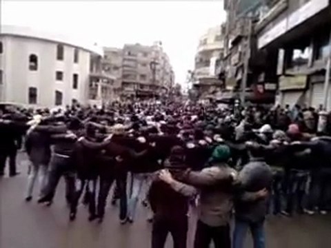 فري برس ريف دمشق قدسيا جمعة دعم الجيش الحر 13 1 2012 ج2
