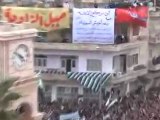 فري برس   مدينة ادلب جمعة دعم الجيش الحر وجود المراقبين 13 1 2012