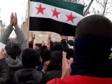 فري برس   مظاهرة حي القدم بدمشق جمعة دعم الجيش السوري الحر 13 1 2012