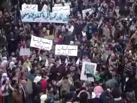 فري برس تل رفعت مظاهرة حاشدة في جمعة دعم الجيش الحر 13 1 2012 ج2