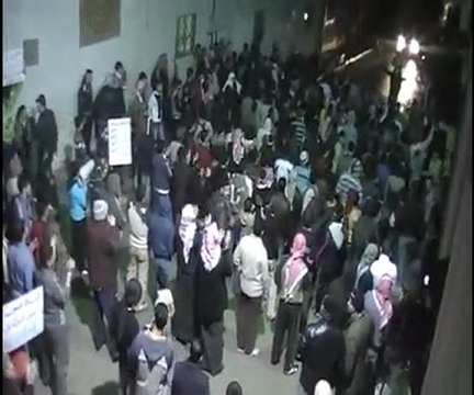 حماه -حي الحميدية - مسائية - الدابي مراسل القنوات السو...