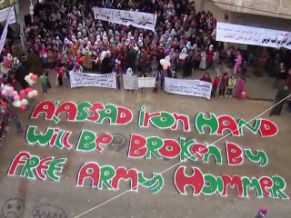 فري برس   حماة طيبة الامام جمعة دعم الجيش الحر   دقة عالية 13 1 2012 ج1