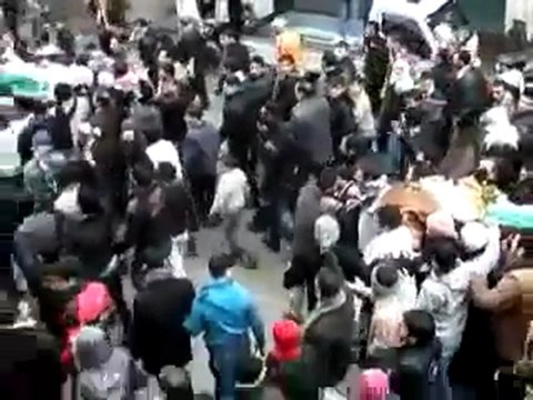 فري برس ادلب أريحا جمعة دعم الجيش الحر تشييع الشهيدين بشير تامر وأحمد فرهود 13 1 2012