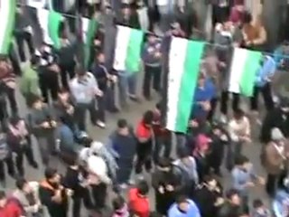 فري برس   حماة الحميديةجمعة دعم الجيش الحروشكر للإعلام الحر 14 1 2012