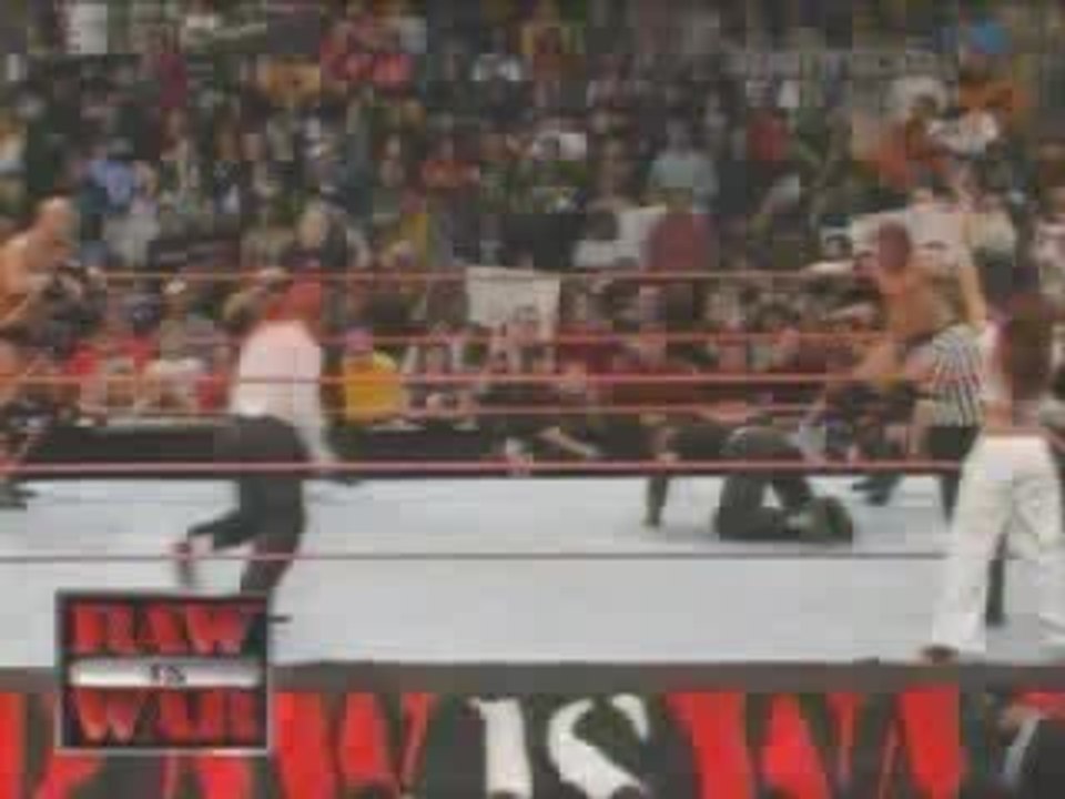 WWE- Hardyz vs steve austin & triple h