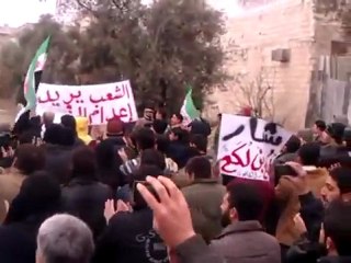فري برس   دمشق القابون مظاهرة جمعة دعم الجيش الحر 13 1 2012