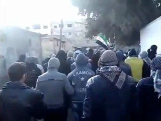 فري برس   دمشق جوبر جمعة دعم الجيش الحر 13 1 2012 ج4