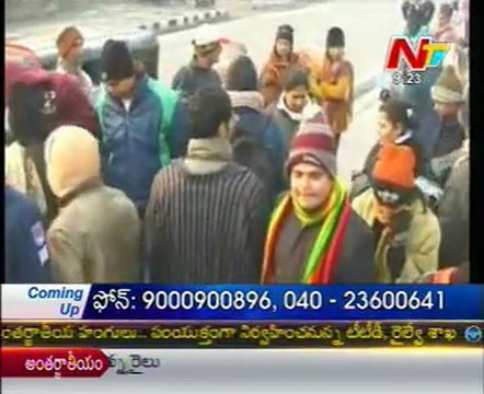 Minus Temperatures,bad Weather Snow falling in North India