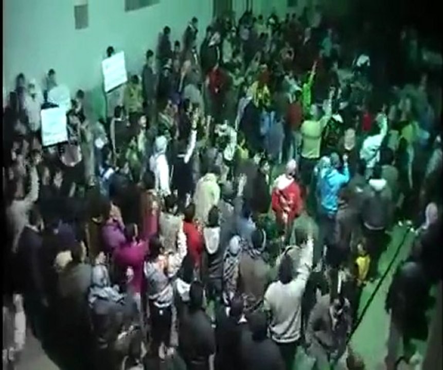 فري برس   حماه  حي الحميدية   مسائية  شكرا امير قطر 15 01 2012