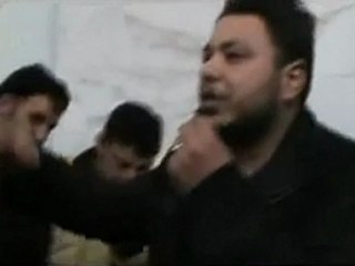 فري برس   حمص باباعمرو كلمة خالد أبو صلاح في جنازة أخيه 15 1 2012