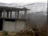 فري برس   ريف دمشق الزبداني تمركز القناصه على اسطح المباني 15 1 2012