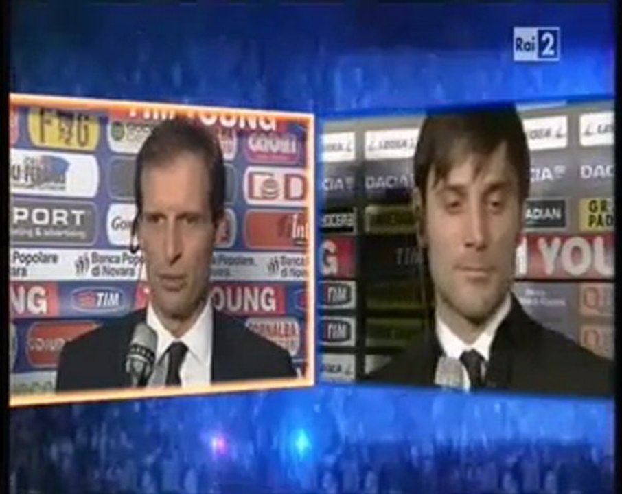 Montella e Guidolin post Udinese-Catania ***22 gennaio 2012***