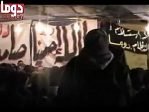 فري برس دوما مسائية تضامن مع الجيش الحر 16 1 2012