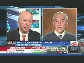 Ron Paul Asked If White House Is Happy On Newt's SC Win