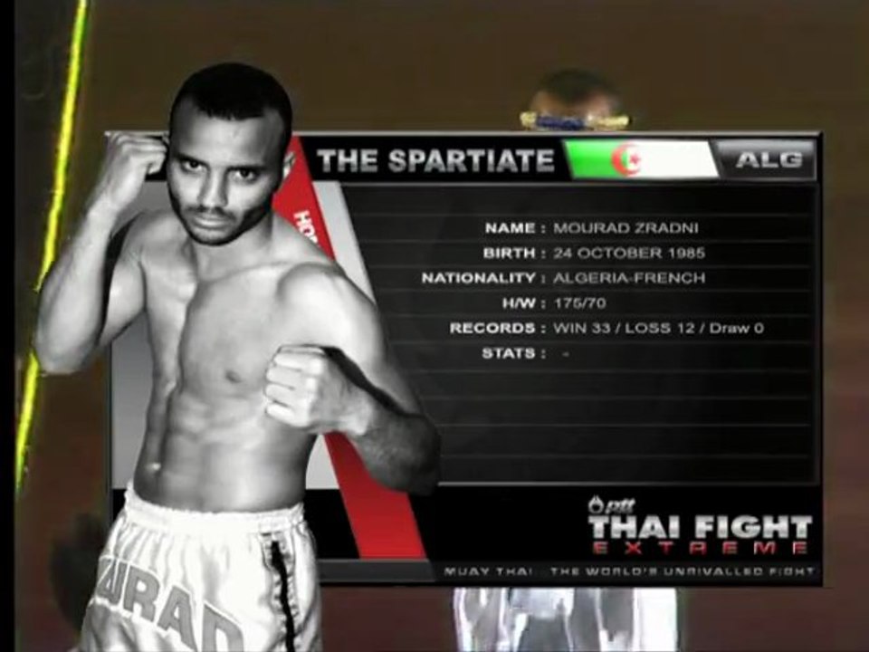 ZRADNI MOURAD (ALGERIA) VS PAK WING (CHINA) 1 thai fight 2011