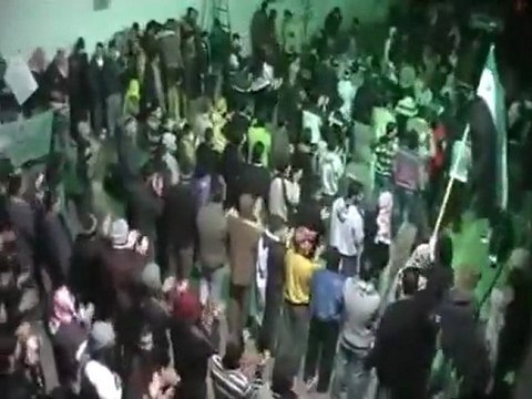 فري برس حماه حميدية مسائية كل ليله مظاهرات 17 1 2012