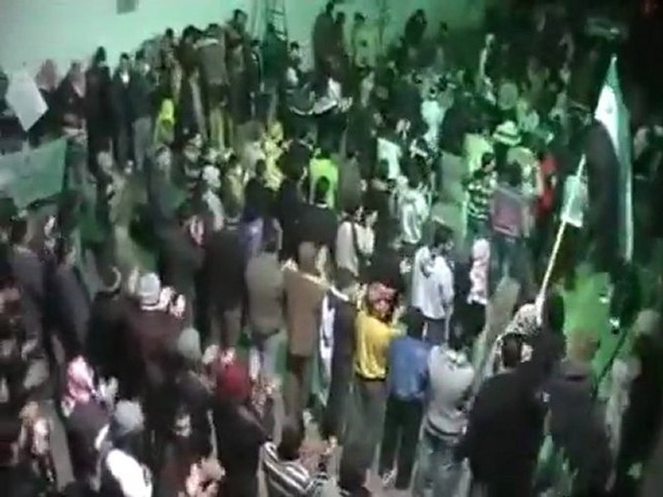 فري برس   حماه   حميدية   مسائية   كل ليله مظاهرات  17 1 2012