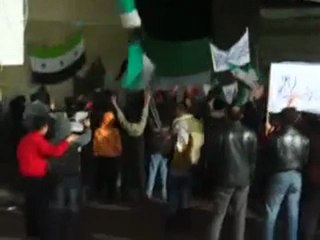 فري برس   حمص باب الدريب كعب الأحبار 17 1 2012