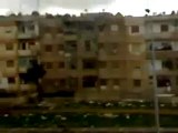 فري برس   حمص حي الخالدية استهداف المنازل با القذائف الصاروخية صباح يوم الثلاثاء 17 1 2012