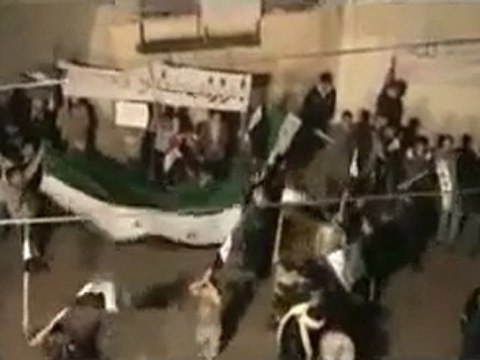 فري برس حلب إبين مسائية نصرة للزبداني 17 1 2012 ج1