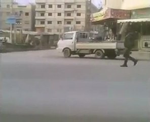 فري برس   غوطة دمشق    عين ترما    انتشار الأمن 17 1 2012