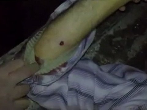 فري برس إدلب معرة النعمان الشهيد جثمان الشهيد حسين الحجي 18 1 2012