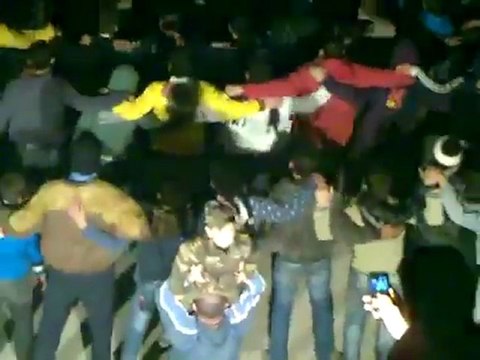 فري برس حماه الصابونية مظاهرة مسائية حاشدة 18 1 2012 ج2
