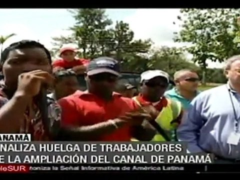 Finaliza huelga de trabajadores en el Canal de Panamá