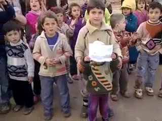 فري برس   حلب   رتيان    مظاهرة أطفال 18 1 2012 ج2